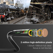 8mm 1080P IP68 Water-resistant 4.3 inch Screen Single Camera Digital Endoscope, Line Length:2m