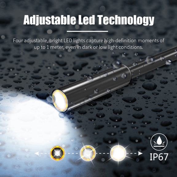 8mm 1080P IP68 Water-resistant 4.3 inch Screen Single Camera Digital Endoscope, Line Length:2m