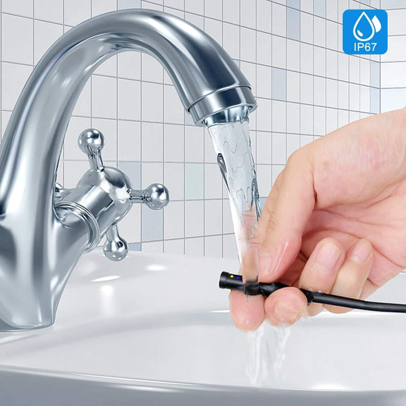 8mm 1080P IP68 Water-resistant 4.3 inch Screen Single Camera Digital Endoscope, Line Length:2m