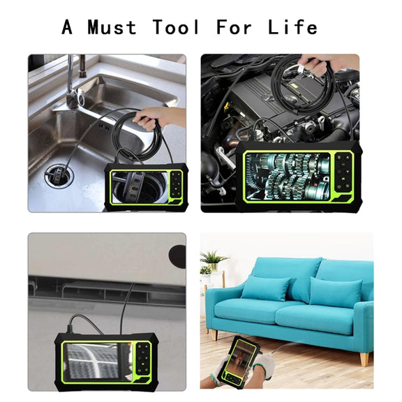 8mm 1080P IP68 Water-resistant 4.3 inch Screen Single Camera Digital Endoscope, Line Length:2m