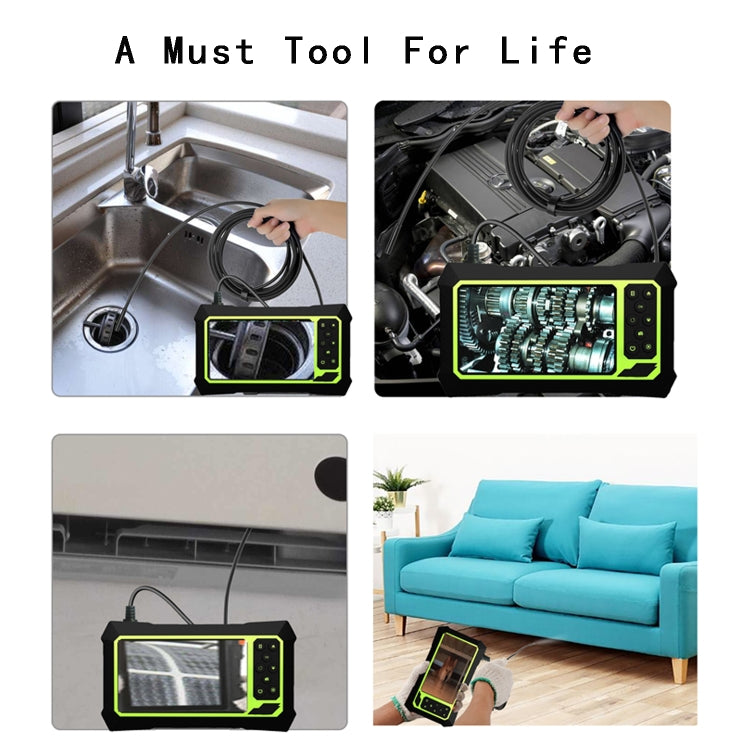 8mm 1080P IP68 Water-resistant 4.3 inch Screen Single Camera Digital Endoscope, Line Length:2m