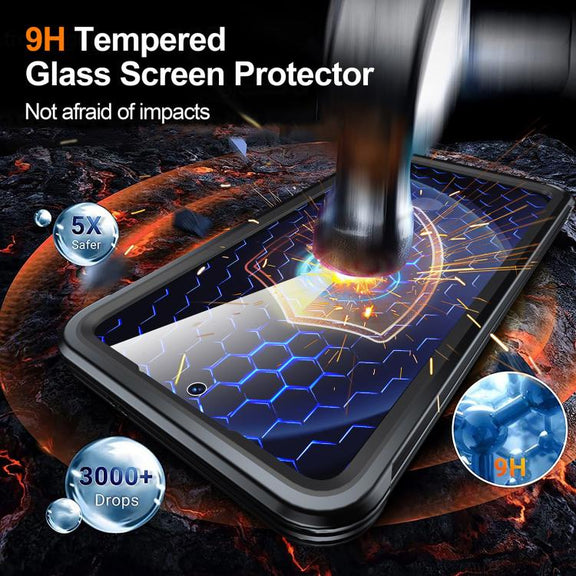 For Samsung Galaxy A36 / A56 RedPepper Tempered Glass MagSafe Phone Case(Black)