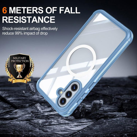 For Samsung Galaxy A36 / A56 RedPepper Tempered Glass MagSafe Phone Case(Sky Blue)