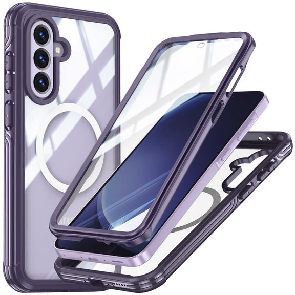 For Samsung Galaxy A36 / A56 RedPepper Tempered Glass MagSafe Phone Case(Purple)