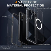 For Samsung Galaxy A36 / A56 RedPepper Tempered Glass MagSafe Phone Case(Black)