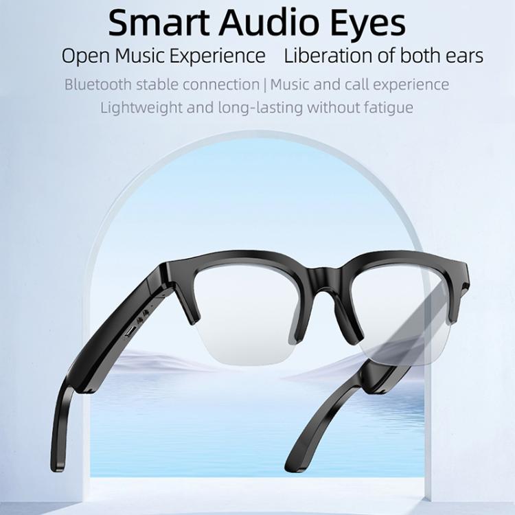 E60 ENC Noise Reduction Smart Audio Bluetooth Glasses(Black)