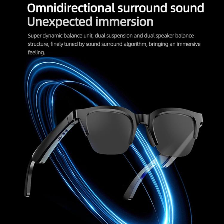 E60 ENC Noise Reduction Smart Audio Bluetooth Glasses(Black)