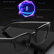 E60 ENC Noise Reduction Smart Audio Bluetooth Glasses(Black)