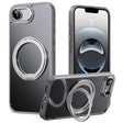 For iPhone 16e Frosted 360 Degree MagSafe Magnetic Holder Phone Case(Grey) - iPhone 16e Cases by PMC TechLife | Online Shopping South Africa | PMC TechLife | Buy Now Pay Later Mobicred