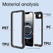 For iPhone 16e RedPepper Water-resistant Phone Case(Black)