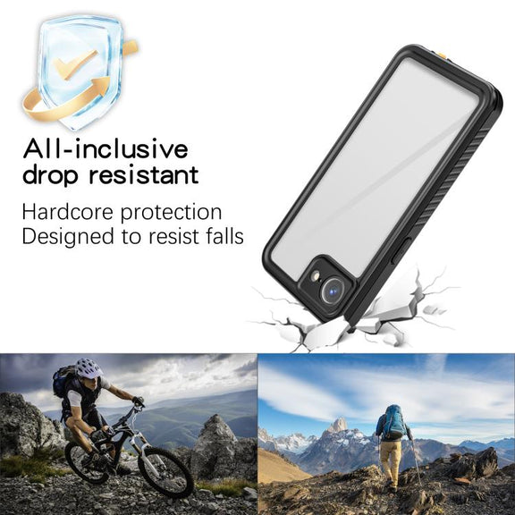 For iPhone 16e RedPepper Water-resistant Phone Case(Black)