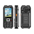 UNIWA M6000 Big Speaker Keypad Phone, 2.4 inch, Dual Flashlights, 21 Keys, SOS, FM, 4 SIM, GSM, Plug:EU Plug(Black) - free shipping - PMc TechLife - Order now!