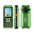UNIWA M6000 Big Speaker Keypad Phone, 2.4 inch, Dual Flashlights, 21 Keys, SOS, FM, 4 SIM, GSM, Plug:EU Plug(Green) - free shipping - PMc TechLife - Order now!