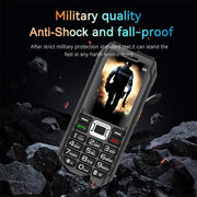 UNIWA M6000 Big Speaker Keypad Phone, 2.4 inch, Dual Flashlights, 21 Keys, SOS, FM, 4 SIM, GSM, Plug:EU Plug(Black)