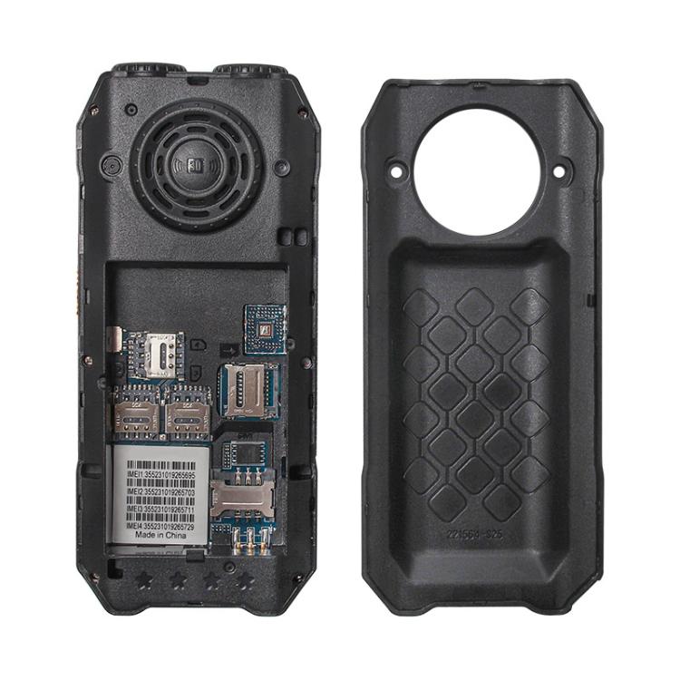 UNIWA M6000 Big Speaker Keypad Phone, 2.4 inch, Dual Flashlights, 21 Keys, SOS, FM, 4 SIM, GSM, Plug:EU Plug(Green)