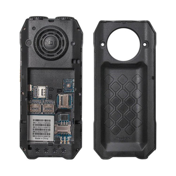 UNIWA M6000 Big Speaker Keypad Phone, 2.4 inch, Dual Flashlights, 21 Keys, SOS, FM, 4 SIM, GSM, Plug:EU Plug(Green)