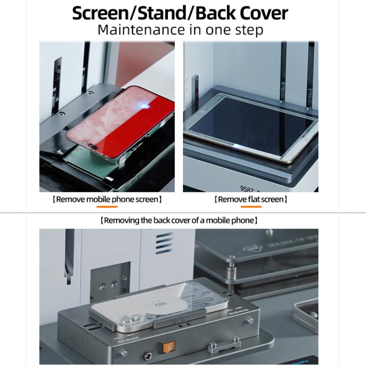 TBK 958Z 5W Purple Light LCD Screen Frame Removal Laser Machine, Plug:UK Plug