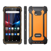 UNIWA P551 Handheld PDA Rugged Phone, 4GB+64GB, 5.5 inch Android 11 Mediatek MT6765 Helio P35 Octa Core, Network: 4G, Plug:EU Plug(Orange)