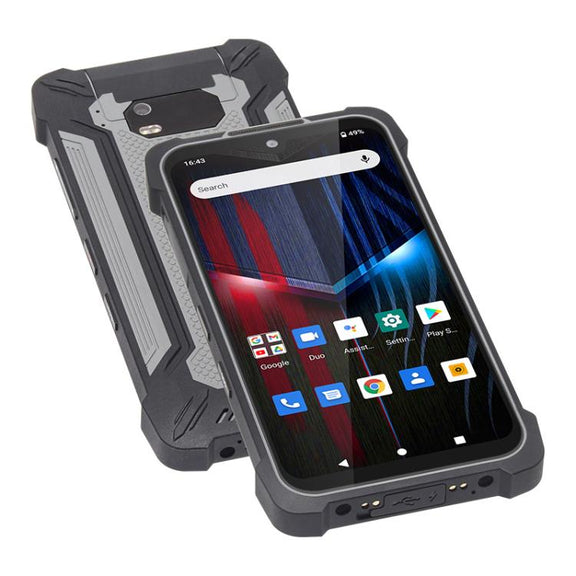 UNIWA P551 Handheld PDA Rugged Phone, 4GB+64GB, 5.5 inch Android 11 Mediatek MT6765 Helio P35 Octa Core, Network: 4G, Plug:EU Plug(Grey)
