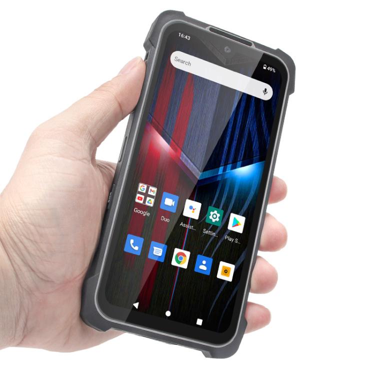 UNIWA P551 Handheld PDA Rugged Phone, 4GB+64GB, 5.5 inch Android 11 Mediatek MT6765 Helio P35 Octa Core, Network: 4G, Plug:UK Plug(Orange)