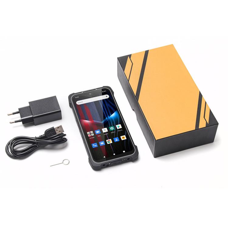 UNIWA P551 Handheld PDA Rugged Phone, 4GB+64GB, 5.5 inch Android 11 Mediatek MT6765 Helio P35 Octa Core, Network: 4G, Plug:EU Plug(Grey)
