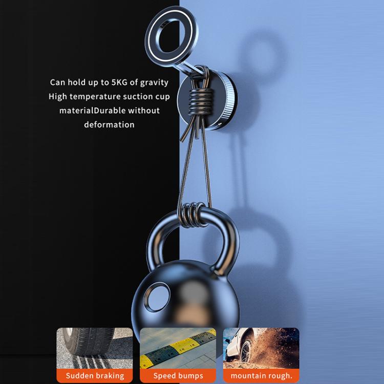 Q89 Foldable Vacuum MagSafe Magnetic Suction Cup Phone Holder(Black)