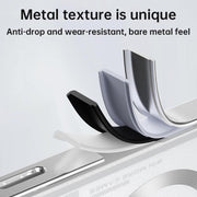 For ZTE nubia RedMagic 9 Pro / 9 Pro+ Alloy Frame Frosted Magnetic Single-sided Phone Case(Black)