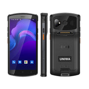 UNIWA V7S PDA Barcode Scanner Rugged Phone, 4GB+64GB, 5.7 inch Android 12 Mediatek MT6762 Octa Core, NFC, Network: 4G, Plug:EU Plug(Black)