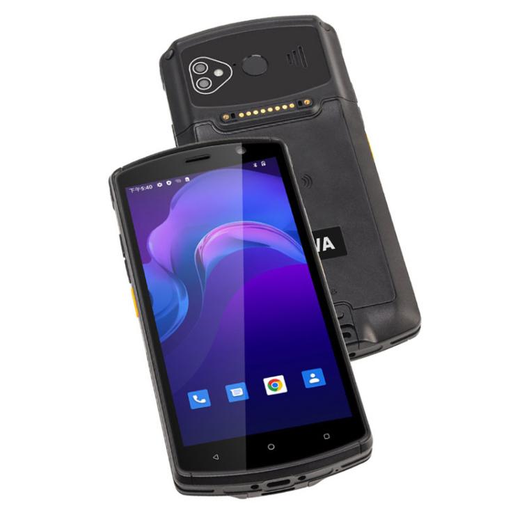 UNIWA V7S PDA Barcode Scanner Rugged Phone, 4GB+64GB, 5.7 inch Android 12 Mediatek MT6762 Octa Core, NFC, Network: 4G, Plug:AU Plug(Black)