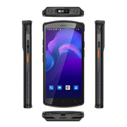 UNIWA V7S PDA Barcode Scanner Rugged Phone, 4GB+64GB, 5.7 inch Android 12 Mediatek MT6762 Octa Core, NFC, Network: 4G, Plug:US Plug(Black)