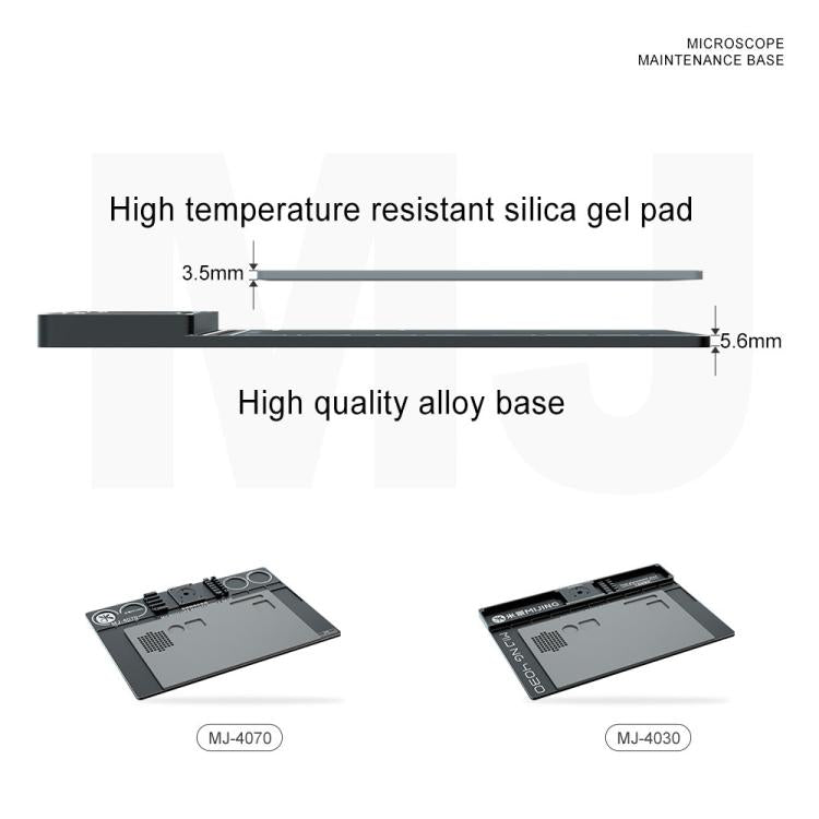 Mijing Fixed Rod Diameter 32mm Universal Microscope Aluminum Alloy Big Base, Mold:MJ-4030