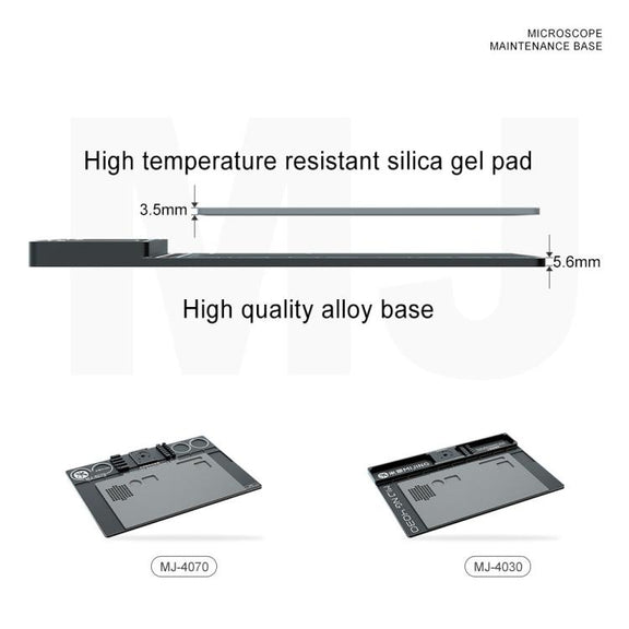 Mijing Fixed Rod Diameter 32mm Universal Microscope Aluminum Alloy Big Base, Mold:MJ-4070