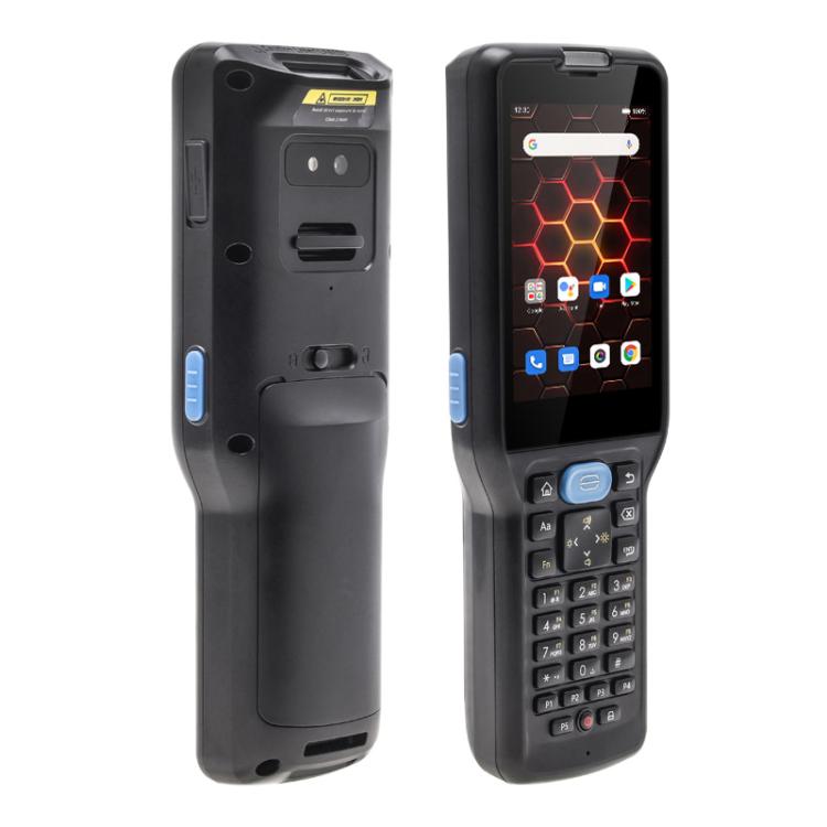UNIWA V350 Handheld Rugged 2D Barcode Scanner, 4GB+64GB, 3.5 inch Android 12 Mediatek MT6761 Quad Core, T9 Keyboard, NFC, Network: 4G, Plug:AU Plug(Black)