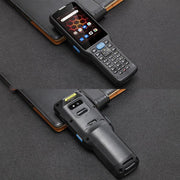 UNIWA V350 Handheld Rugged 2D Barcode Scanner, 4GB+64GB, 3.5 inch Android 12 Mediatek MT6761 Quad Core, T9 Keyboard, NFC, Network: 4G, Plug:EU Plug(Black)