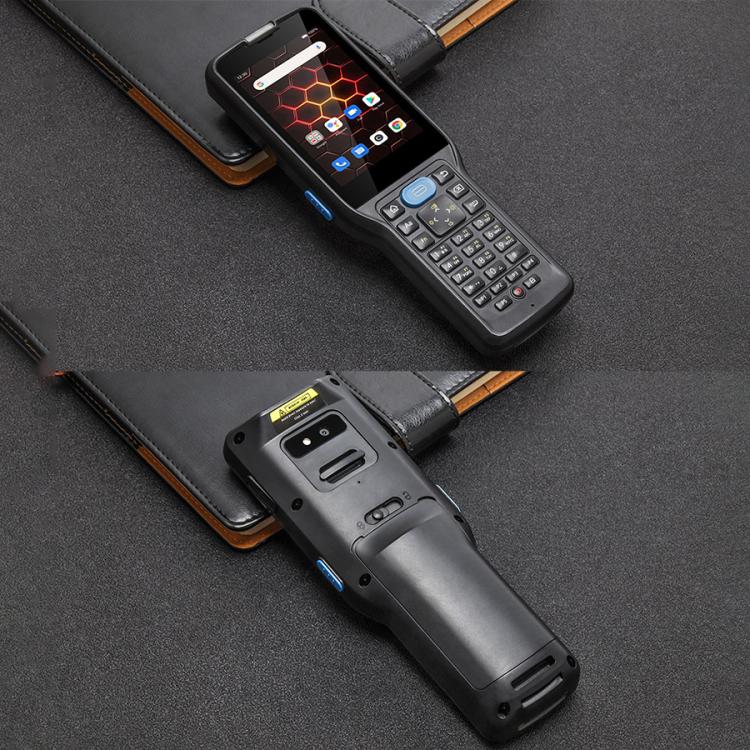 UNIWA V350 Handheld Rugged 2D Barcode Scanner, 4GB+64GB, 3.5 inch Android 12 Mediatek MT6761 Quad Core, T9 Keyboard, NFC, Network: 4G, Plug:AU Plug(Black)