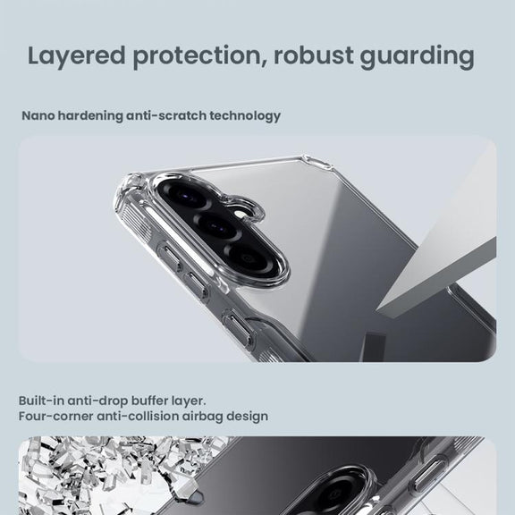 For Samsung Galaxy A56 5G NILLKIN PC + TPU Phone Case(Transparent)