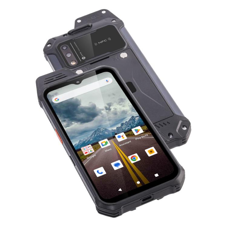 UNIWA W999 Rugged Phone, 8GB+128GB, 6.3 inch Android 13 Mediatek MT6789 Helio G99 Octa Core, NFC, Network: 4G, Plug:EU Plug(Black)