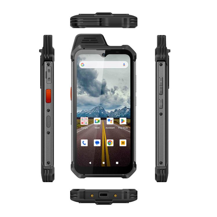 UNIWA W999 Rugged Phone, 8GB+128GB, 6.3 inch Android 13 Mediatek MT6789 Helio G99 Octa Core, NFC, Network: 4G, Plug:EU Plug(Black)