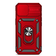 For iPhone 16e Sliding Camshield Holder Phone Case(Red)