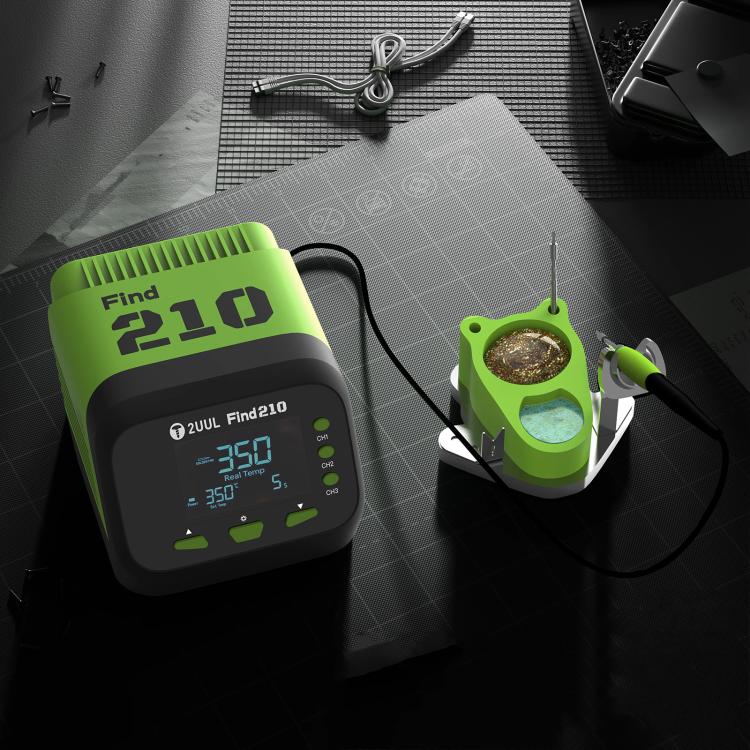 2uul FD01 Find210 60W High-Power AC Transformer Soldering Station, Plug:EU Plug