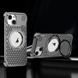 For iPhone 14 R-JUST RJ-64 Aromatherapy Heat Dissipation MagSafe Phone Case with Stand(Grey) - free shipping - PMc TechLife - Order now!