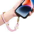 DUX DUCIS Garden Series Begonia Pattern Adjustable Short Phone Lanyard(Light Pink) - Lanyards & Wrist Straps by DUX DUCIS | Online Shopping South Africa | PMc TechLife | Buy Now Pay Later Mobicred