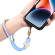 DUX DUCIS Garden Series Begonia Pattern Adjustable Short Phone Lanyard(Sky Blue) - Lanyards & Wrist Straps by DUX DUCIS | Online Shopping South Africa | PMc TechLife | Buy Now Pay Later Mobicred