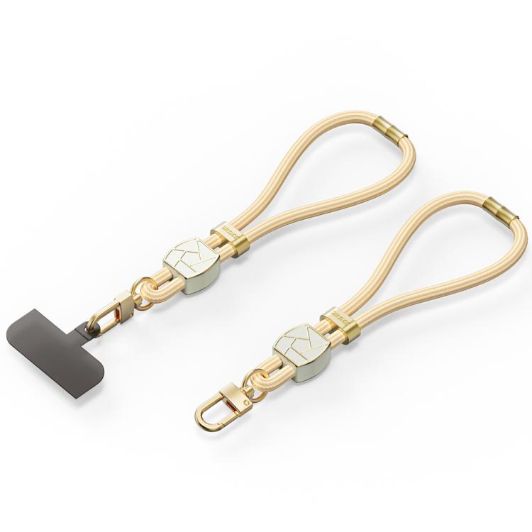DUX DUCIS Garden Series Broken Ice Pattern Adjustable Short Phone Lanyard(Glaze Yellow)