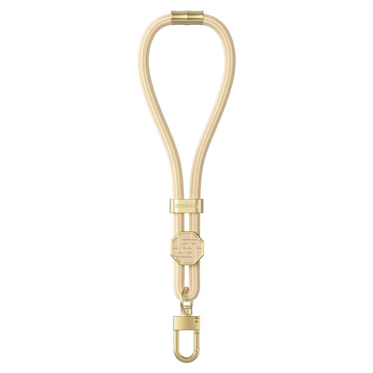 DUX DUCIS Garden Series Swastika Pattern Adjustable Short Phone Lanyard(Glaze Yellow)
