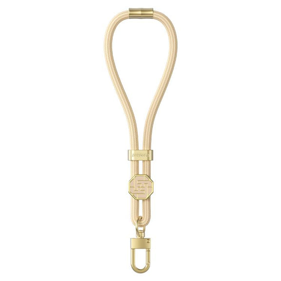 DUX DUCIS Garden Series Swastika Pattern Adjustable Short Phone Lanyard(Glaze Yellow)