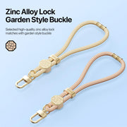 DUX DUCIS Garden Series Swastika Pattern Adjustable Short Phone Lanyard(Amber Color)