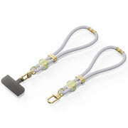 DUX DUCIS Garden Series Tile Pattern Adjustable Short Phone Lanyard(Grey)