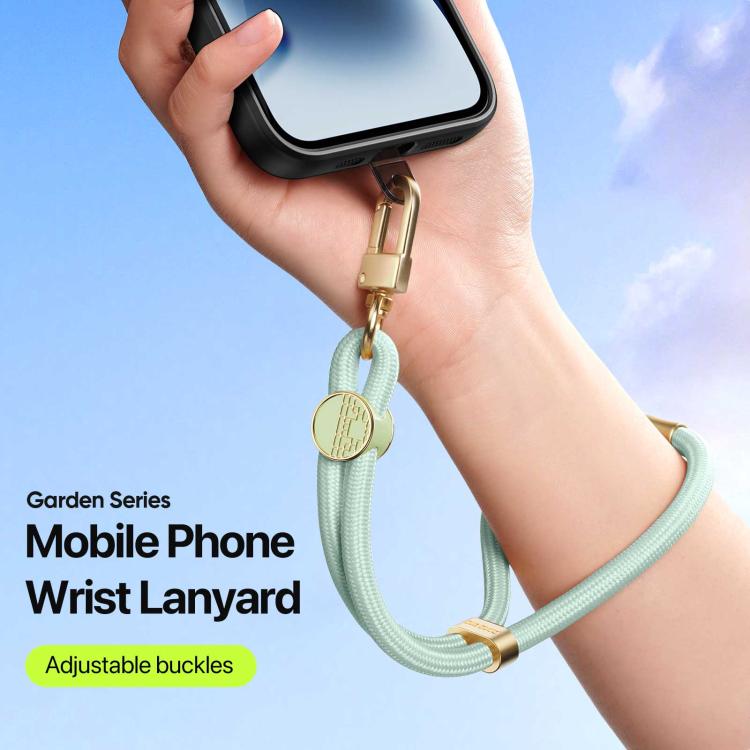 DUX DUCIS Garden Series Tile Pattern Adjustable Short Phone Lanyard(Light Green)