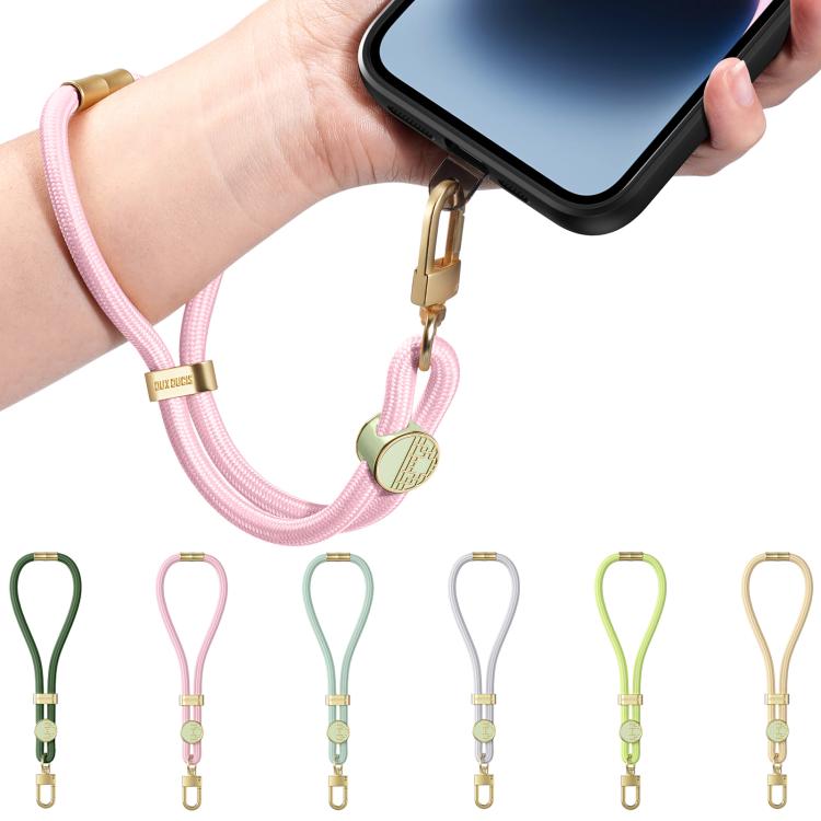 DUX DUCIS Garden Series Tile Pattern Adjustable Short Phone Lanyard(Army Green)